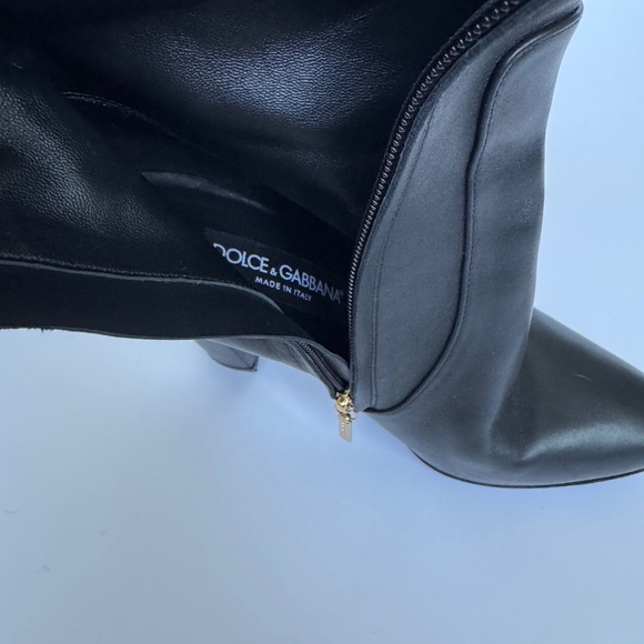 Dolce & Gabbana D&G Black Boots, Size 39 - Picture 8 of 9